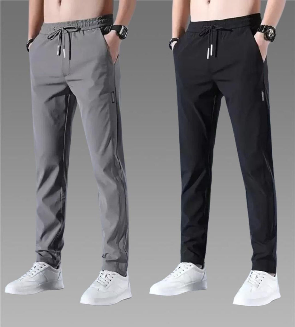 Latest Combo Lycra Track Pant (Pack of 2)_S
